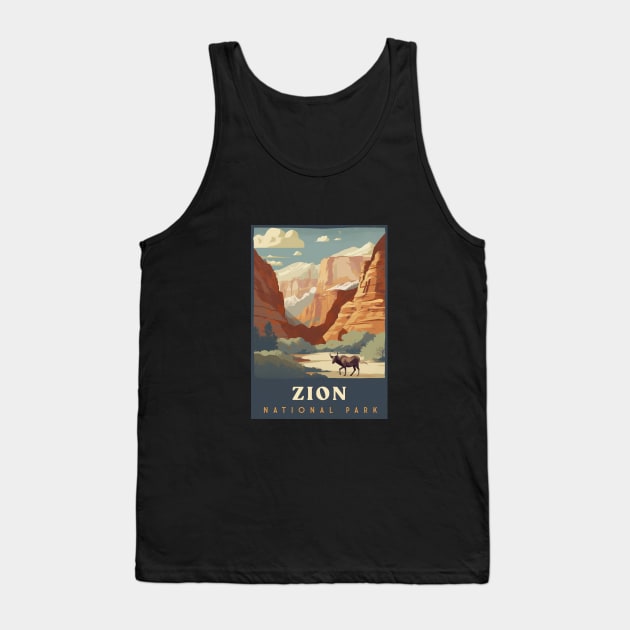 Zion Tank Top by Retro Travel Design